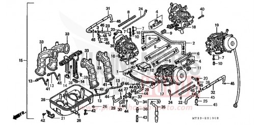 CARBURATEUR (ENS.) ST1100N de 1992
